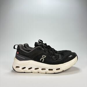 On Cloudleap Black White Athletic Lace Up Sneakers Running Shoes Youth Size 3.5